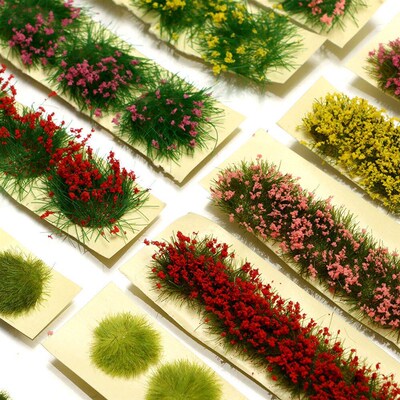 Static Scenery Model Sand Table Building Layout Flower Clust