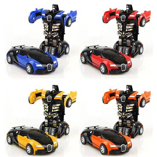 2 IN 1 Deformation Robot Car Model Plastic Mini Transformati