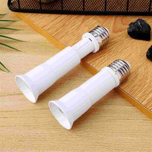 2 Pcs E27 Retractable Lamp Bulb Socket Adapter 360 Degrees