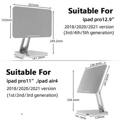 Xnyocn Tablet Stand 360 Rotation Aluminum Alloy Suspended Ma