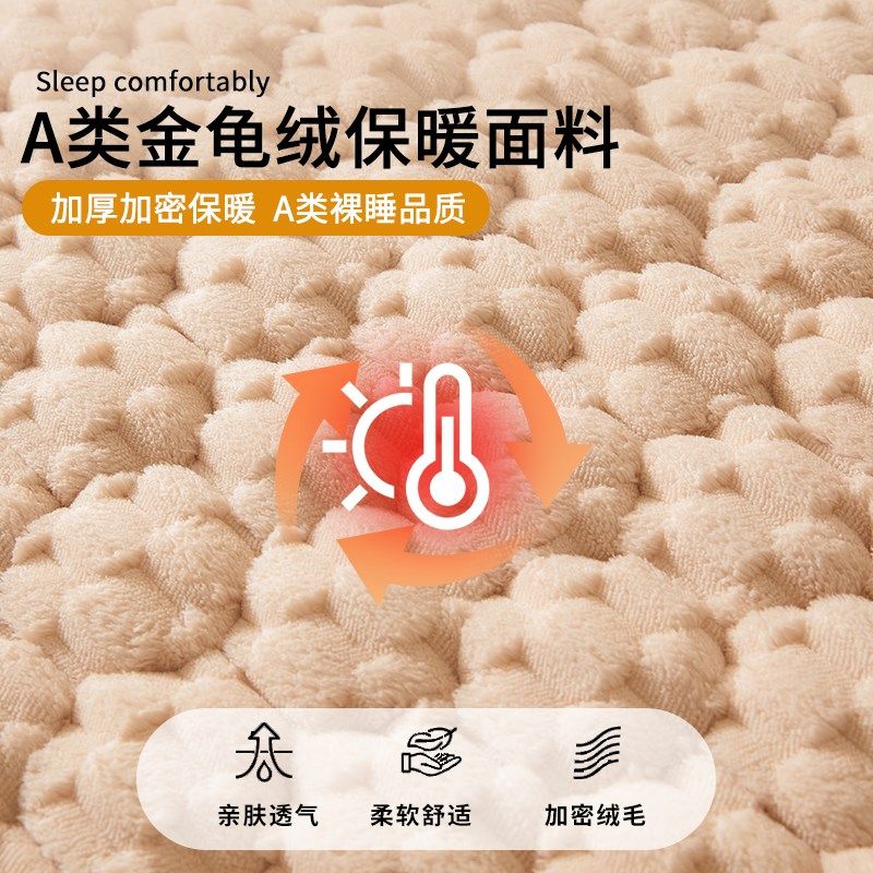冬季金龟绒床垫软垫家用牛奶珊瑚绒床褥垫租房专用垫褥可机洗褥子,床上用品,床垫/床褥/床护垫/榻榻米床垫,淘宝优惠券,粉丝福利购,淘宝优惠卷