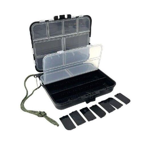 2Pcs Tackle Box with Dividers Double Side Fishing Lures