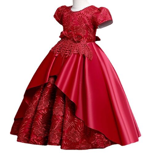 New Girls Kids Flower Elegant Fashion Princess Party Dresses