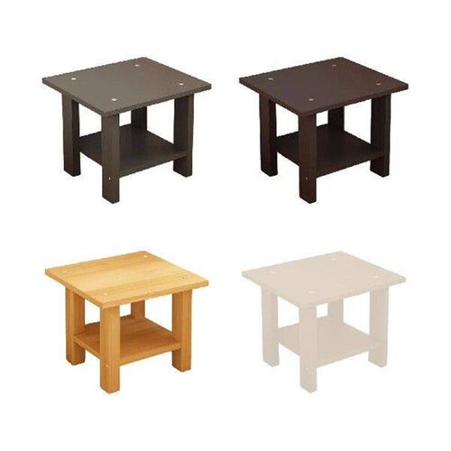 Wooden Double Layers Side Table Coffee Table for Small