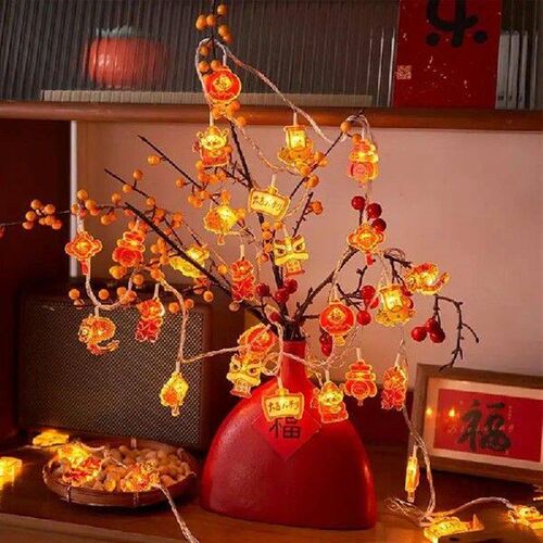 Red Lantern String Lights Fairy String Lights Outdoor LED