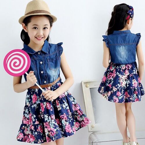 Childrens Dress Girls Party Dress Childrens Clothing Summe