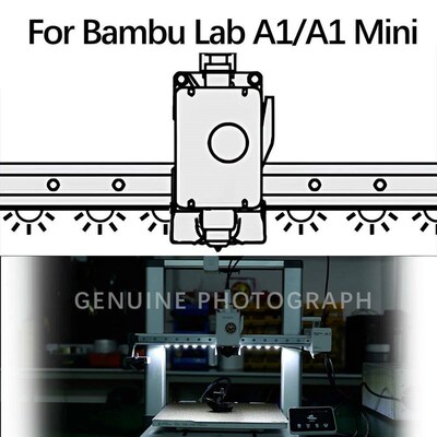 For Bambu Lab A1/A1 Led Light Strip Ra95 Fill Light 24V Whit
