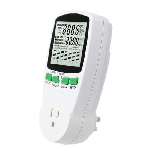 Easy to Read  Electricity Usage Meter Household Kilowatt Wat