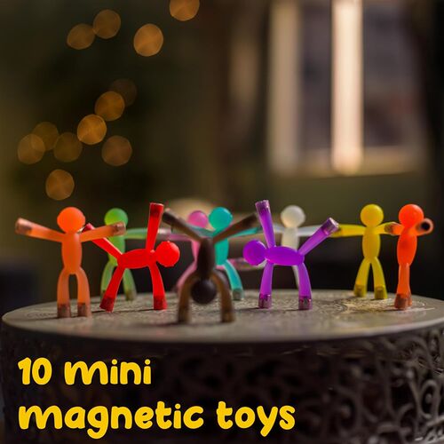 10Pcs Mini Man Magnetic travel toys for kids Rubber Magnet