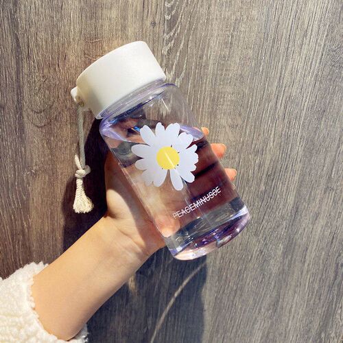 500ml Plastic Water Bottles for Girls Creative Frosted Drink