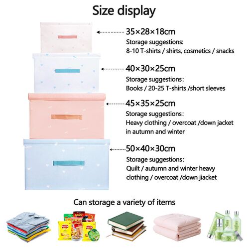 Foldable Clothes Storage Box Household Underwear Panties Soc