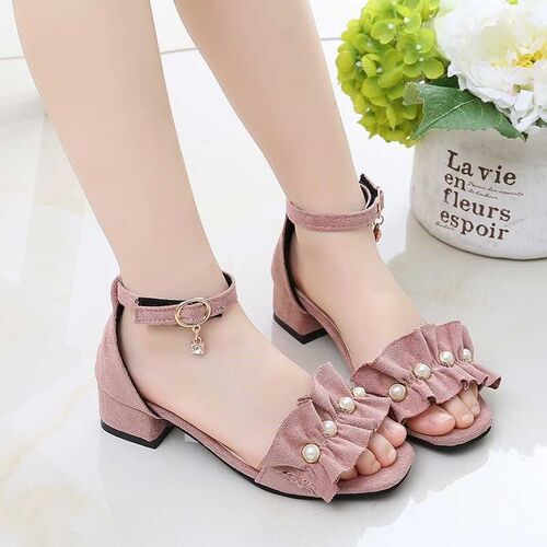 Girls Shoes Sandals New Fashion Summer High Heel Princess Sh