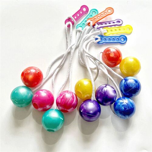2Pcs Clackers Balls On String Balle Anti Sress Fidget Toys F