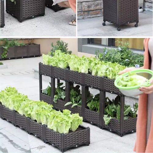 Thickened large planting box garden family vegetable basin