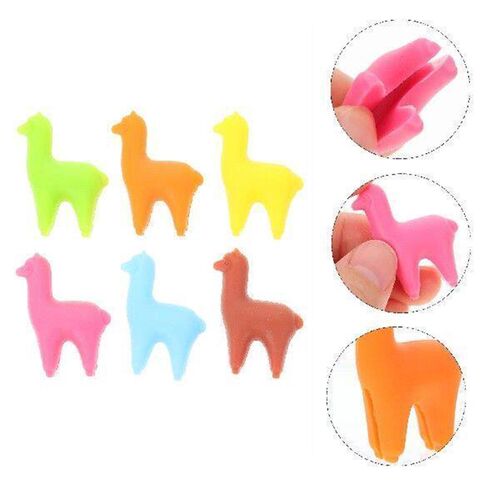 6 Pcs Glass Mark Animal-shaped Recognizer Labels Silica