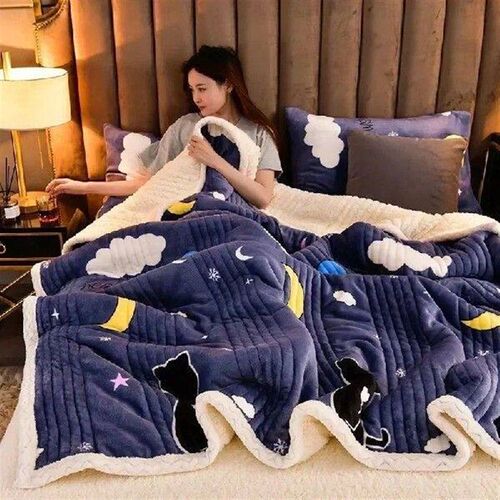 Soft Fluffy Warm Winter Blanket Thicken Lambs Wool Autumn