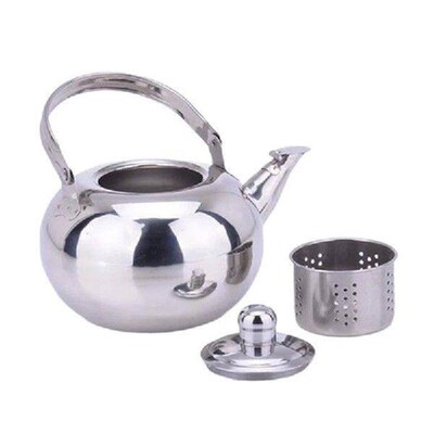 Stainsless Steel Teapots with Infuser Short Spouts Coffee