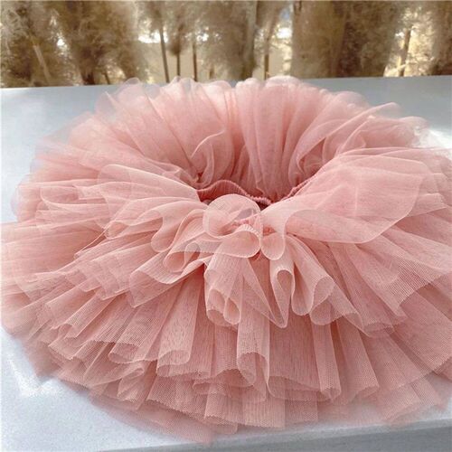 Little Girl Tutu Skirt Black Fluffy Toddler Tulle Prince Bal