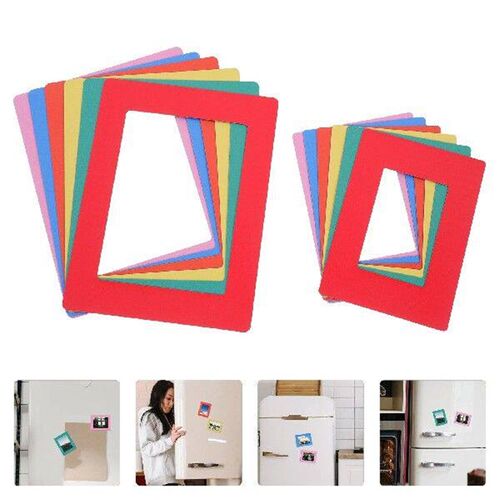 12 Pcs Large Magnetic Attraction Photo Frame Fridge Holders