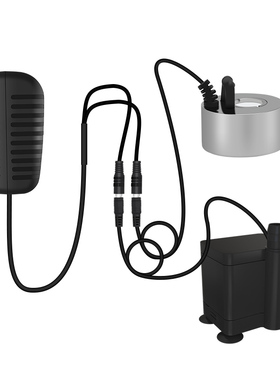 养鱼循环水系统小型潜水泵雾化一体假山流水喷泉陶瓷鱼缸盆造景用