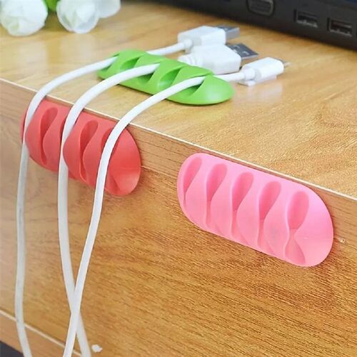 Silicone Multifunctional USB Data Cable Holder For Mobile Ph