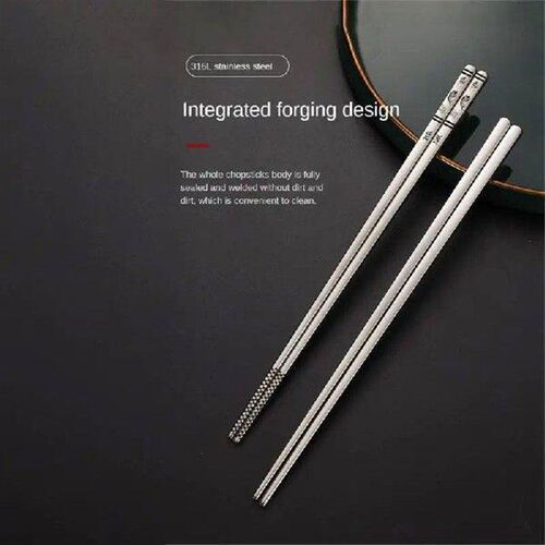 Stainless Steel Chopsticks Not Easily Deformed No Food