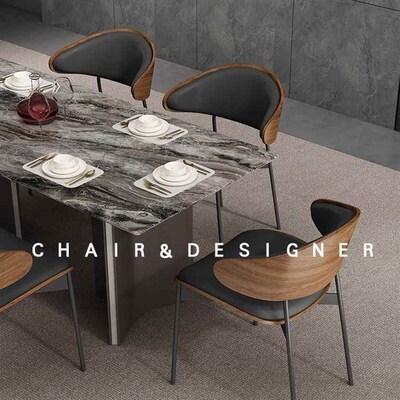 Scandinavian style dining chair; Dining chair; Solid wood di