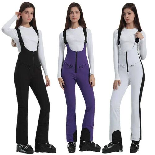 Ski Pants Women Snowboard Pants Overalls Waterproof High Ela