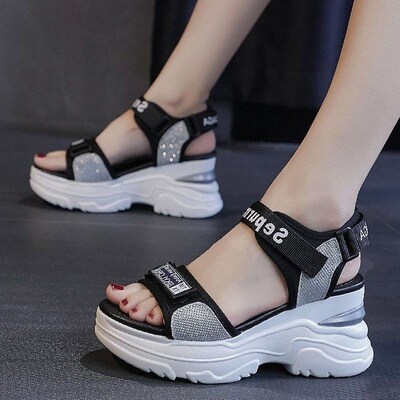 New Summer Ladies Sandals Platform Wedge Heels Shoes Casual