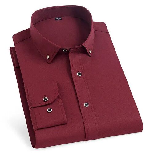 Quality Good Diamond Button Party Formal Plaid Dress Shirts