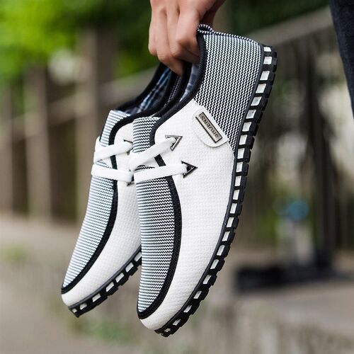 Fashion Driving Shoes Men Flats Slip On Loafers Italian Brea