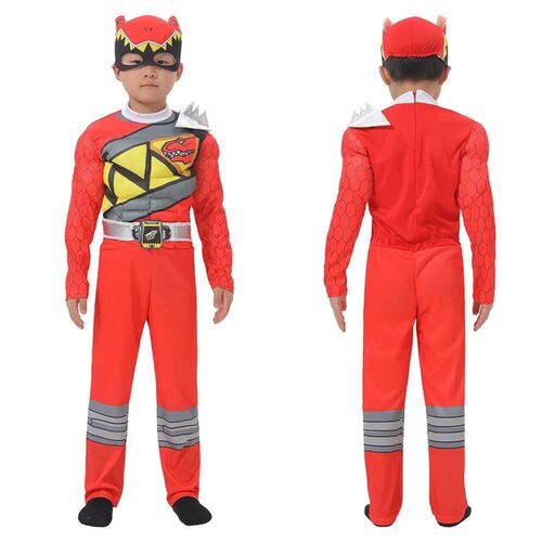 Dinosaur Team Red Dino Charge Ranger Cosplay Baby Kid Child