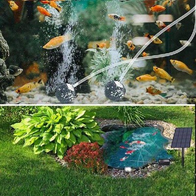 Solar Oxygen Pump Oxygenator 2.5W Solar Oxygen Air Fountain