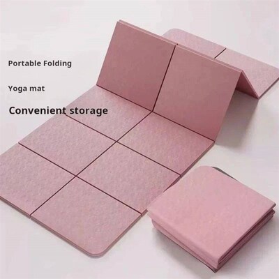 Foldable Yoga Mat Eco Friendly Tpe Folding Travel Fitness Ex