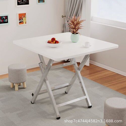 Folding table dining table round table portable square table