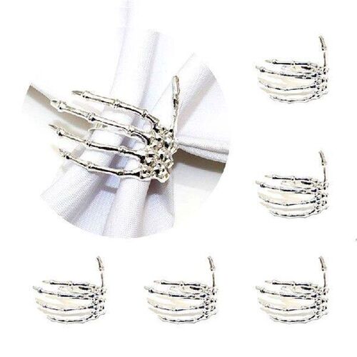Halloween Napkin Rings Skeleton Hand Napkin Ring Holders
