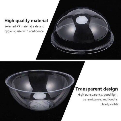 10 Pcs Cupcake Carrier Clear Stand Fillable Ornaments Ball
