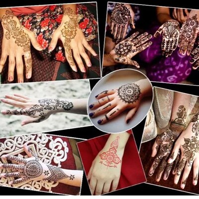 Henna Cones Indian Henna Tattoo Paste Black Brown Red White