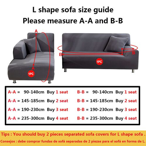 Solid Color 1/2/3/4 Seat Sofa Cover Stch Milk Silk Fabric Co