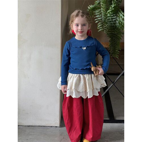 Top Egg Korean Childrens Wear 2025 Girls Base Shirt Sling