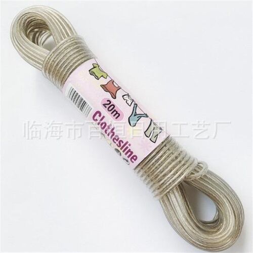 20M Long Rope Drying Clothes Washing Lines Hangers Steel Wir