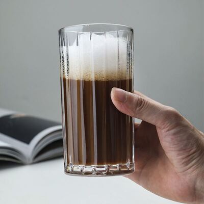 Iced coffee mug, iced mocha latte glass