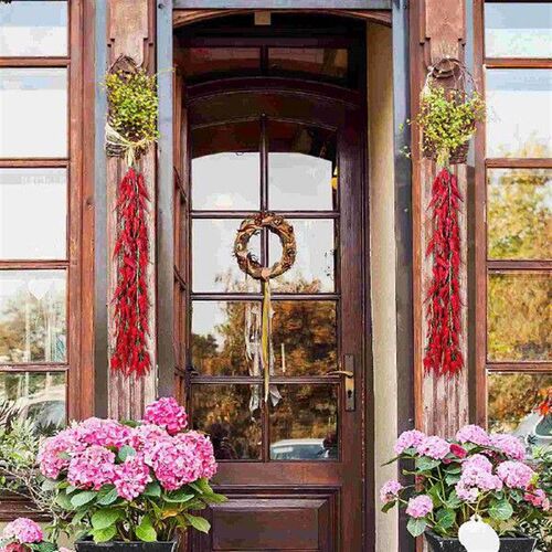 5 Pcs Chili Pepper Model Decoration Farmhouse Hanging