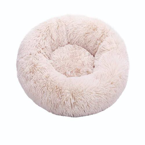 Round Cat Beds House Soft Long Plush Best Pet Dog Bed For Do