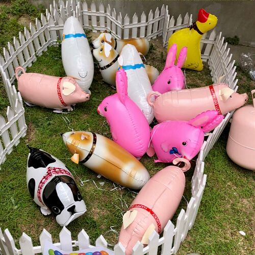 Cute Animals Balloon Kids Baby Birthday Party Decorations Pe