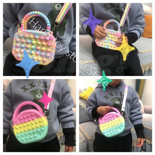 Pop Antisress Fidget Toys Silicone Push Bubble Bag Reliver A