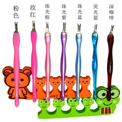 Nail art tool exfoliating dead skin fork knife dead skin pus