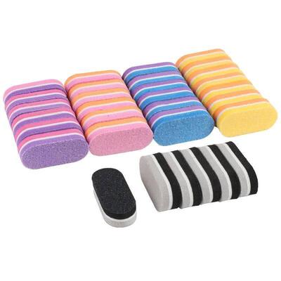 10/20/40Pcs  Nails Sponge File Buffer Block Double Color Buf