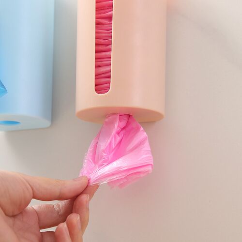 Nail-Free Creative Plastic Garbage Bag Holder Wall Mounted T