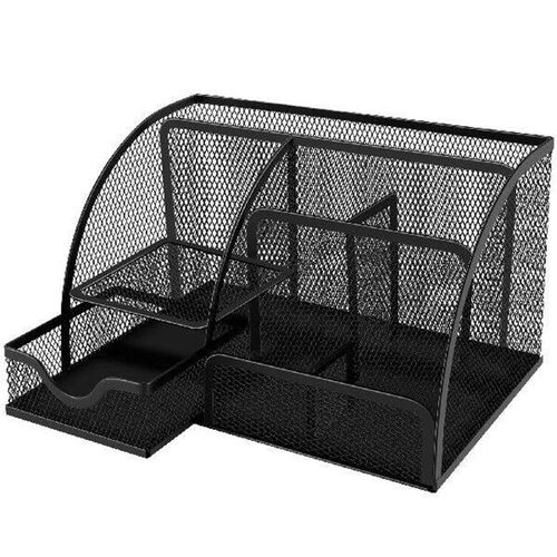 Mesh Desk Organizer Stainless Steel Table Stationary